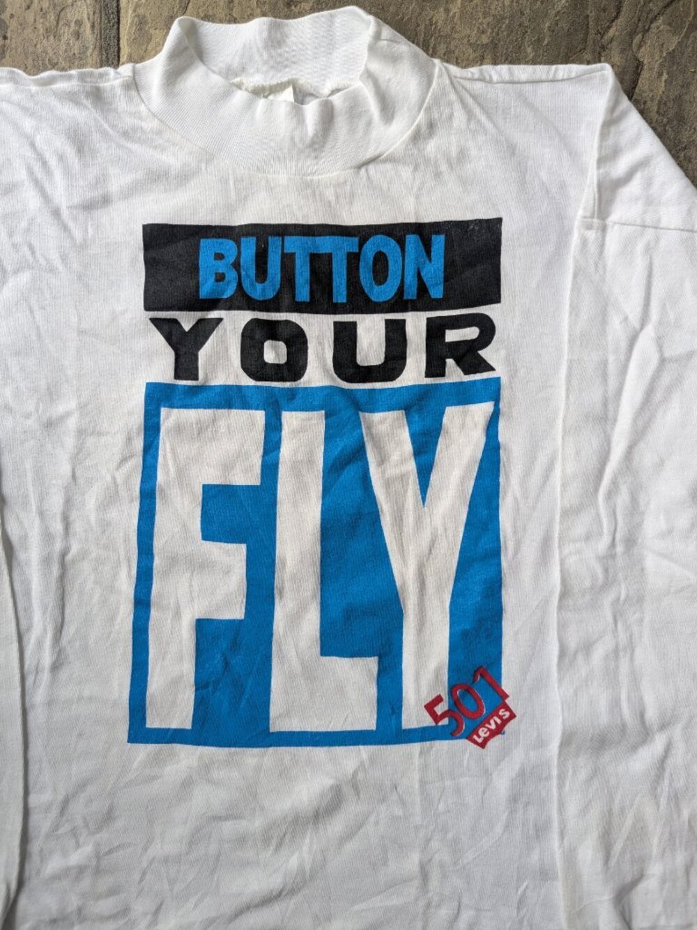 Vintage "Button Your Fly" Levi's Long-sleeved Shirt - Picture 2 of 4